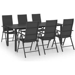 vidaXL 3060050 Patio Dining Set, 1 Table incl. 6 Chairs