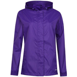 Gelert Packaway Waterproof Jacket Ladies - Gelert Purple