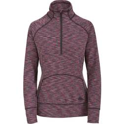 Trespass Moxie Women's Half Zip Long Sleeve Top - Raspberry Marl