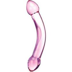 Gläs Double Trouble Purple Dildo