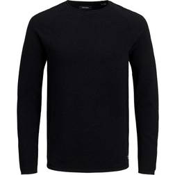 Jack & Jones Textured Knitted Sweater - Black