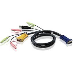 Aten KVM VGA/2x3.5mm/USB A - VGA 2x3.5mm 5m