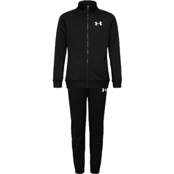 Under Armour Boy's UA Knit Track Suit - Black/White (1363290-001)