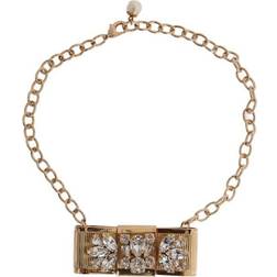 Dolce & Gabbana Bow Necklace - Gold/Transparent