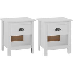 vidaXL Hill Range Bedside Table 35x46cm