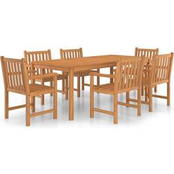 vidaXL 3059947 Patio Dining Set, 1 Table incl. 6 Chairs