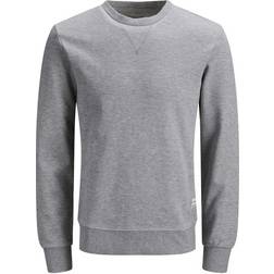 Jack & Jones Basic Crewneck Sweatshirt - Gray/Light Gray Melange