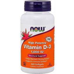 Now Foods Vitamin D-3 1000IU 360 pcs