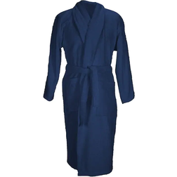 A&R Towels Bath Robe With Shawl Collar - French Navy