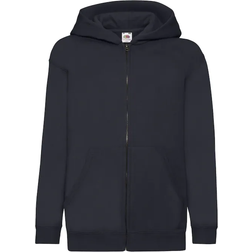 Fruit of the Loom Kid's Hooded Sweatshirt Jacket - Deep Navy