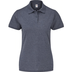 Fruit of the Loom Ladies 65/35 Polo Shirt - Heather Navy