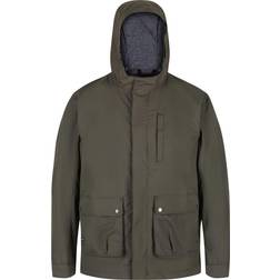 Regatta Bazyl II Waterproof Hooded Shell Jacket - Dark Khaki