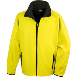 Result Mens Core Printable Softshell Jacket - Yellow/Black