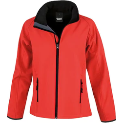 Result Mens Core Printable Softshell Jacket - Red/Black