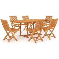 vidaXL 3059577 Patio Dining Set, 1 Table incl. 6 Chairs