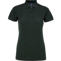 ASQUITH & FOX Women's Short Sleeve Performance Blend Polo Shirt - Bottle