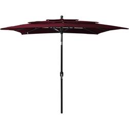 vidaXL 3-Tier Parasol with Aluminium Pole 250cm