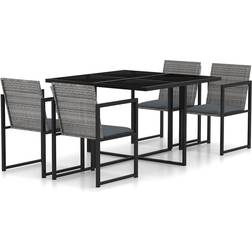 vidaXL 313117 Patio Dining Set, 1 Table incl. 4 Chairs