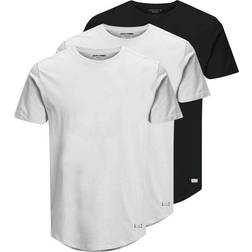 Jack & Jones 3-Pack Basis T-shirt - Black/White