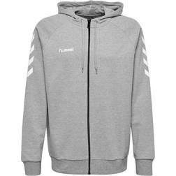 Hummel Go Cotton Zip Hoodie - Grey Melange