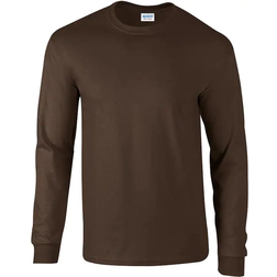 Gildan Classic Long Sleeve T-shirt - Dark Chocolate