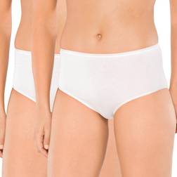 Schiesser Cotton Essentials Midi Pants 2-pack - White