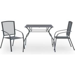 vidaXL 3074484 Patio Dining Set, 1 Table incl. 2 Chairs