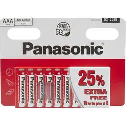 Panasonic Zinc Carbon AAA 10-pack