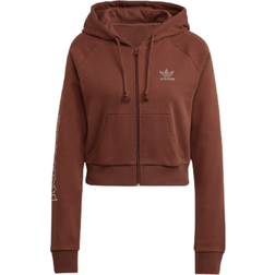 Adidas Women 2000 Luxe Cropped Track Top - Earth Brown