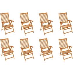 vidaXL 3072540 8-pack Garden Dining Chair