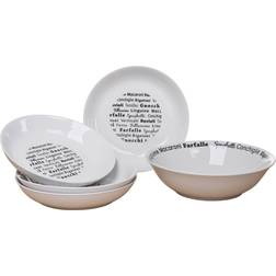 Waterside Italian Script Soup Bowl 5pcs