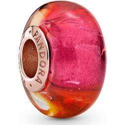 Pandora Glittering Sunset Murano Charm - Rose Gold/Multicolour