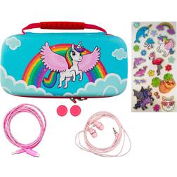 iMP Tech Nintendo Switch Lite 7-in-1 Protector Kit - Over the Rainbow Unicorn