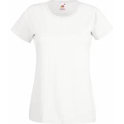 Universal Textiles Womens Value Fitted Short Sleeve Casual T-shirt - Snow