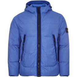 Stone Island Crinkle Reps Down Jacket - Blue