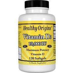 Healthy Origins Vitamin D3 10000iu 120 pcs