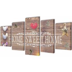 vidaXL Home Sweet Home Wall Decor 100x50cm