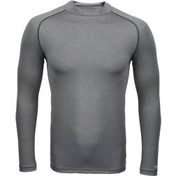 Rhino Boy's Long Sleeve Thermal Underwear Base Layer Vest Top - Heather Grey