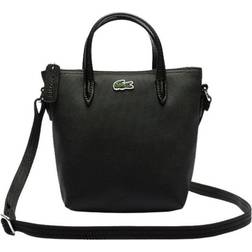 Lacoste Women's L.12.12 Concept Petit Piqué Mini Zip Tote Bag - Black