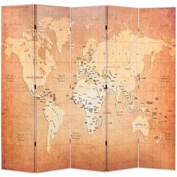 vidaXL World Map Room Divider 200x170cm