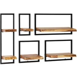 vidaXL 246014 Wall Shelf 25cm 6pcs