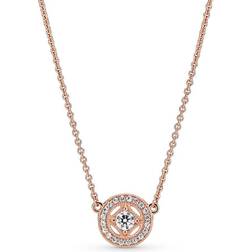 Pandora Vintage Circle Collier Necklace - Rose Gold/Transparent