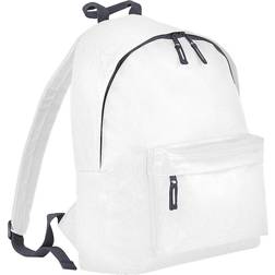 Beechfield Childrens Junior Fashion Backpack 2-pack - White/Graphite Grey