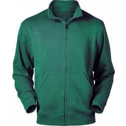 Mascot Crossover Sweatshirt with Zipper - Green