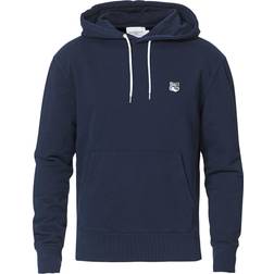 Maison Kitsuné Grey Fox Head Patch Classic Hoodie Unisex - Navy