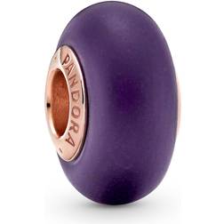 Pandora Murano Glass Charm - Rose Gold/Purple