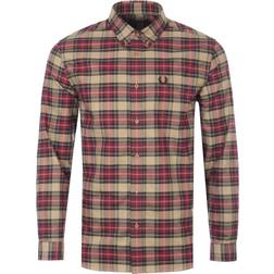 Fred Perry Tartan Shirt - Shaded Stone