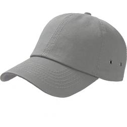 Atlantis Action 6 Panel Chino Baseball Cap - Grey