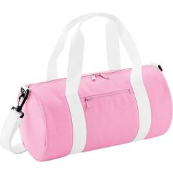 BagBase Mini Barrel Bag - Classic Pink/White