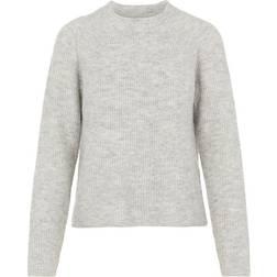 Pieces Ellen Pullover - Light Grey Melange